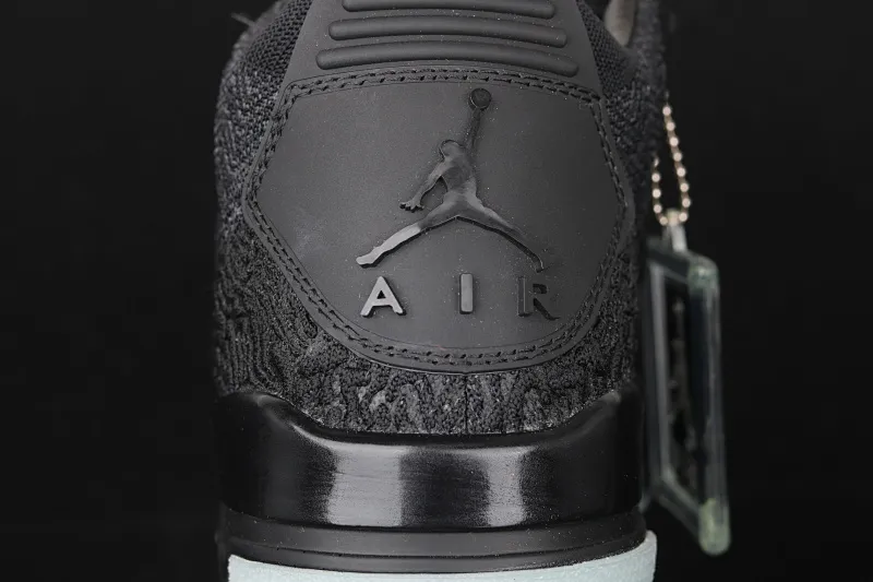 All categories Air Jordan Jordan series basketball shoes Air Jordan 3 Air Jordan 3 Flyknit AJ3 Joe 3 woven all black AQ1005-001